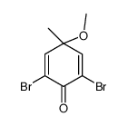 2,6-dibromo-4-methoxy-4-methylcyclohexa-2,5-dien-1-one结构式