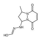 Hydrazinecarboxaldehyde, 2-(2,3,5,8-tetrahydro-3-methyl-5,8-dioxo-1H-pyrazolo[1,2-a]pyridazin-1-yl)- (9CI) structure