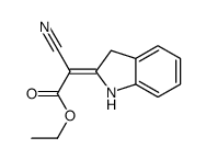 ethyl 2-cyano-2-(1,3-dihydroindol-2-ylidene)acetate Structure