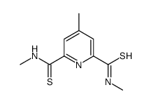 2-N,6-N,4-trimethylpyridine-2,6-dicarbothioamide Structure
