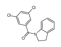 (3,5-dichlorophenyl)-(2,3-dihydroindol-1-yl)methanone Structure
