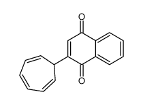 2-cyclohepta-2,4,6-trien-1-ylnaphthalene-1,4-dione结构式