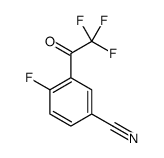 Benzonitrile, 4-fluoro-3-(trifluoroacetyl)- (9CI) structure