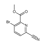 methyl 3-bromo-6-cyanopyridine-2-carboxylate结构式