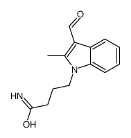 4-(3-formyl-2-methylindol-1-yl)butanamide结构式