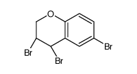 (3R,4R)-3,4,6-tribromo-3,4-dihydro-2H-chromene结构式