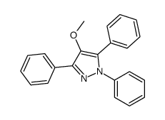 4-methoxy-1,3,5-triphenylpyrazole结构式
