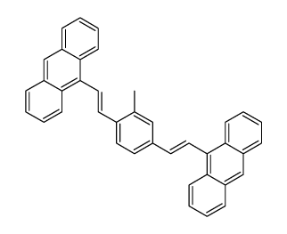 9-[2-[4-(2-anthracen-9-ylethenyl)-2-methylphenyl]ethenyl]anthracene Structure