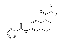 1-(dichloroacetyl)-1,2,3,4-tetrahydro-6-(2-thenoyloxy)quinoline结构式