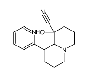 1-hydroxy-9-pyridin-2-yl-2,3,4,6,7,8,9,9a-octahydroquinolizine-1-carbonitrile结构式