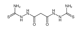 malonic acid bis-(N'-thiocarbamoyl-hydrazide) Structure