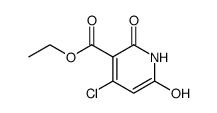 4-Chlor-6-hydroxy-2-pyridon-3-carbonsaeureethylester结构式