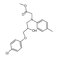 {[3-(4-Chloro-phenoxy)-2-hydroxy-propyl]-p-tolyl-amino}-acetic acid methyl ester Structure