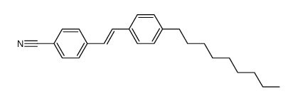 4-[(E)-2-(4-Nonyl-phenyl)-vinyl]-benzonitrile结构式