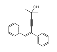 2-methyl-5,6-diphenylhex-5-en-3-yn-2-ol结构式