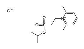 propan-2-yl 2-(2,6-dimethylpyridin-1-ium-1-yl)ethanesulfonate,chloride结构式