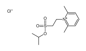 propan-2-yl 2-(2,6-dimethylpyridin-1-ium-1-yl)ethanesulfonate,chloride Structure