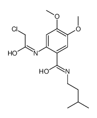 2-[(2-chloroacetyl)amino]-4,5-dimethoxy-N-(3-methylbutyl)benzamide结构式