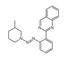 (3-methylpiperidin-1-yl)-(2-quinazolin-2-ylphenyl)diazene结构式