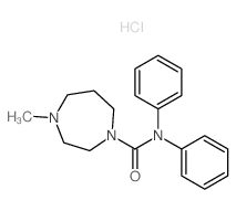4-methyl-N,N-diphenyl-1,4-diazepane-1-carboxamide结构式