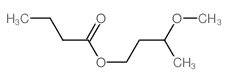 3-methoxybutyl butanoate结构式