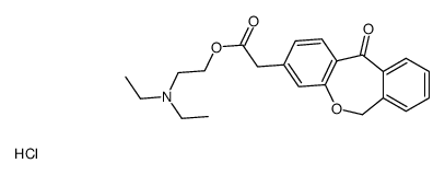 diethyl-[2-[2-(11-oxo-6H-benzo[c][1]benzoxepin-3-yl)acetyl]oxyethyl]azanium,chloride结构式