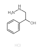 Benzenemethanol, a-(hydrazinylmethyl)-,hydrochloride (1:1)结构式