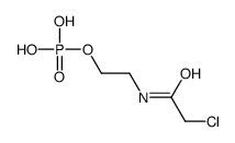 2-[(2-chloroacetyl)amino]ethyl dihydrogen phosphate结构式