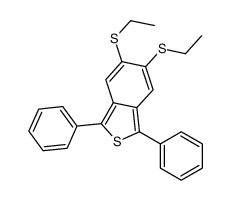 5,6-bis(ethylsulfanyl)-1,3-diphenyl-2-benzothiophene结构式