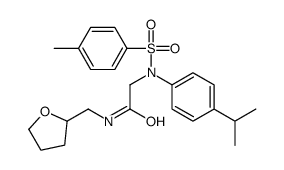 2-(N-(4-methylphenyl)sulfonyl-4-propan-2-ylanilino)-N-(oxolan-2-ylmethyl)acetamide Structure
