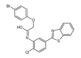 N-[5-(1,3-benzothiazol-2-yl)-2-chlorophenyl]-2-(4-bromophenoxy)acetamide Structure