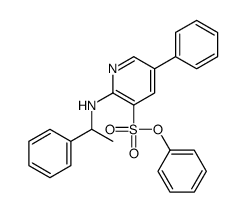 phenyl 5-phenyl-2-(1-phenylethylamino)pyridine-3-sulfonate Structure