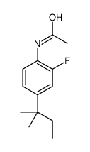 N-[2-fluoro-4-(2-methylbutan-2-yl)phenyl]acetamide结构式