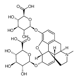 morphine-3,6-di-β-D-glucuronide结构式