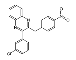 2-(3-chlorophenyl)-3-[(4-nitrophenyl)methyl]quinoxaline结构式