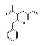 3-(1-hydroxy-2-phenylethyl)-5-methylideneheptane-2,6-dione Structure