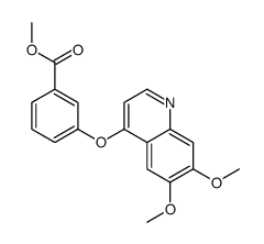 methyl 3-(6,7-dimethoxyquinolin-4-yl)oxybenzoate结构式