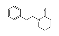 2-Piperidinethione,1-(2-phenylethyl)- Structure