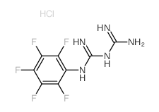 2-[N-(2,3,4,5,6-pentafluorophenyl)carbamimidoyl]guanidine结构式