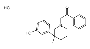 2-[3-(3-hydroxyphenyl)-3-methylpiperidin-1-yl]-1-phenylethanone,hydrochloride Structure