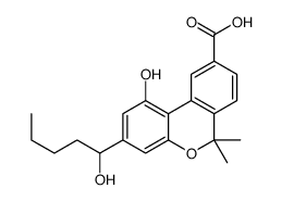 1-hydroxy-3-(1-hydroxypentyl)-6,6-dimethylbenzo[c]chromene-9-carboxylic acid Structure