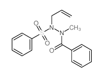 N-(benzenesulfonyl)-N-methyl-N-prop-2-enyl-benzohydrazide structure