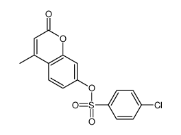 (4-methyl-2-oxochromen-7-yl) 4-chlorobenzenesulfonate Structure