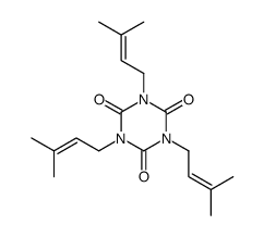 1,3,5-tris(3-methylbut-2-enyl)-1,3,5-triazinane-2,4,6-trione结构式