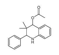 3,3-Dimethyl-2-phenyl-1,2,3,4-tetrahydro-4-quinolinyl acetate结构式