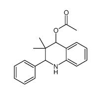 3,3-Dimethyl-2-phenyl-1,2,3,4-tetrahydro-4-quinolinyl acetate Structure