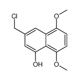 3-(chloromethyl)-5,8-dimethoxynaphthalen-1-ol Structure