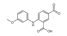 2-(3-methoxyphenylamino)-5-nitrobenzoic acid结构式