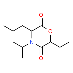 2,5-Morpholinedione,6-ethyl-4-isopropyl-3-propyl-(5CI) structure