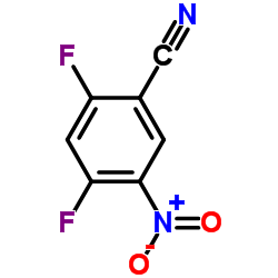 2,4-Difluoro-5-nitrobenzonitrile Structure